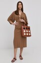 Šaty Nissa RZ13007 hnedá ZS22