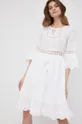 Βαμβακερό φόρεμα XT Studio λευκό