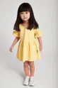 жёлтый Хлопковое детское платье Reima Mekkonen Для девочек