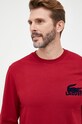 Mikina Lacoste burgundské SH7477