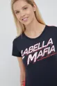 granatowy LaBellaMafia t-shirt treningowy Sweat