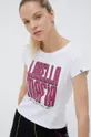λευκό Βαμβακερό μπλουζάκι LaBellaMafia Γυναικεία