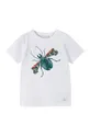 Reima t-shirt bawełniany dziecięcy turkusowy