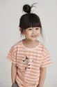 Reima t-shirt bawełniany dziecięcy różowy