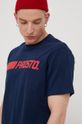 granatowy Prosto t-shirt bawełniany RETR