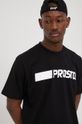 czarny Prosto t-shirt bawełniany RETR Męski