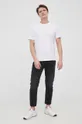 Lacoste - Βαμβακερό μπλουζάκι λευκό