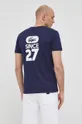 granatowy Lacoste T-shirt bawełniany TH7053