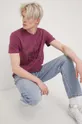 Bavlnené tričko Cross Jeans fialová