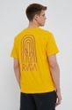 žlutá Bavlněné tričko RVCA Pánský