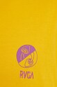 Bavlněné tričko RVCA C1SSRV.MARIGOLD žlutá