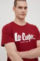 μπορντό Βαμβακερό μπλουζάκι Lee Cooper