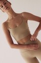 MUUV. top z elastanem beżowy sportowy.top.soft.nude