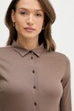 Mos Mosh koszula bawełniana brązowy 131660