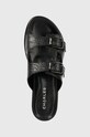 Kožené pantofle Charles Footwear Luisa černá Luisa.Sandal