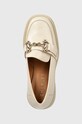 Charles Footwear czółenka skórzane Kiara beżowy Kiara.Loafer
