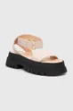 Charles Footwear sandali in pelle Jinny beige