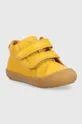 Дитячі шкіряні туфлі Froddo жовтий