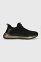 GOE sneakersy imitacja skóry licowej czarny LL1N4024