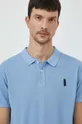 blu Bomboogie polo in cotone