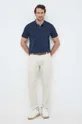 Bomboogie polo in cotone blu navy