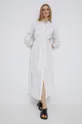 Λινό φόρεμα Blauer λευκό