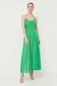 Beatrice B selyemkeverékes ruha zöld