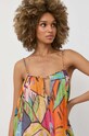 Nissa rochie de matase multicolor RC13798