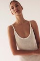 Бавовняна сукня MUUV. sukienka.kro.petite.whi білий ZS23