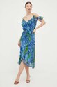 Nissa rochie de matase RC14104 multicolor ZS23