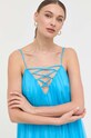 Nissa rochie de matase albastru RS13875