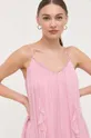 рожевий Шовкова сукня Nissa