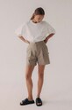 MUUV. t-shirt bawełniany READY TO WEAR tshirt.over.ready.white biały ZW24
