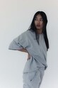 Bombažna kratka majica MUUV. READY TO WEAR tshirt.READYTOWEAR.grey siva ZS23