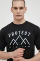 čierna Cyklistické tričko Protest Prtcornet