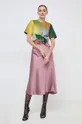 Βαμβακερή μπλούζα Silvian Heach πολύχρωμο