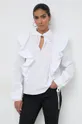 λευκό Βαμβακερή μπλούζα Silvian Heach