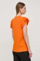 Bombažna kratka majica Silvian Heach oranžna