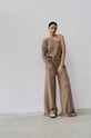 MUUV. longsleeve con aggiunta di cotone MEU LAINE asym.longslee.MEU.LAINE marrone