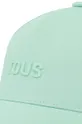 Βαμβακερό καπέλο του μπέιζμπολ Tous Logo τιρκουάζ