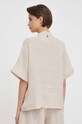 Odzież Bomboogie koszula lniana SW8395TLIV4 beżowy