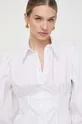 biały Silvian Heach koszula bawełniana