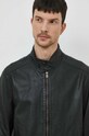 Bomboogie giacca in pelle nero JMFRIZPLGS4