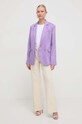 Ленено сако Silvian Heach GPP24142GC виолетов ZS24