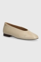 beige Wojas balerrine in pelle Donna