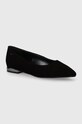 Wojas baleriny zamszowe czarny 4404161