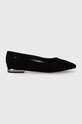 Wojas baleriny zamszowe 4404161 czarny ZS24