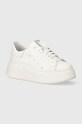 Wojas sneakersy skórzane platforma biały 4628559