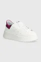 λευκό Δερμάτινα αθλητικά παπούτσια Wojas Γυναικεία