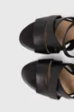 čierna Kožené sandále Wojas 7604551